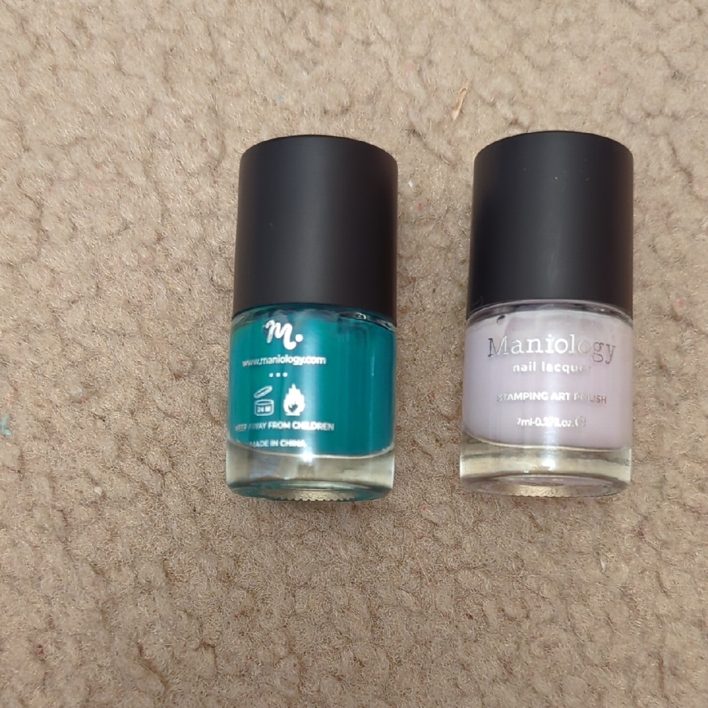 Maniology Nail Lacquer Set - Teal and Gray
